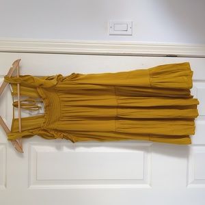 Free People Mustard Yellow Dress Size Medium.